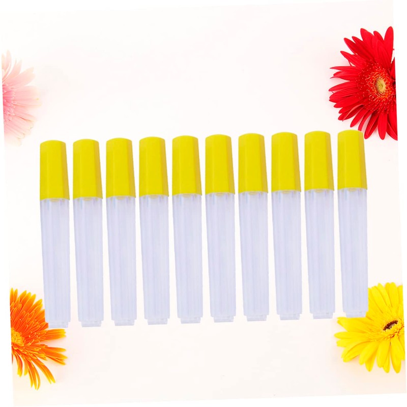 LIFKOME 10pcs Transparent Sealed Tube Needle Holder Storage Bottles for
