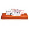 Exqline Wooden Playing Card Holder Set of 2 Solid Card