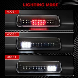 DimFlux 3rd Break Light LED High Mount Stop Light Compatible with 2004-2008 Ford F150 Brake Light Rear Brake Light 2005 2006 2007 F150 Third Brake Light brakelight（Black）