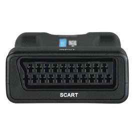 Hama Scart to HDMI Converter (Scart HDMI Adapter for TV, Converter from Analogue Video and Sound Signals to HDMI, Full HD, 1080 p/720 p) Black