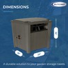 Suncast Farmington Weatherproof Smart-Tube Garden Hose Storage Container, Outdoor Hideaway