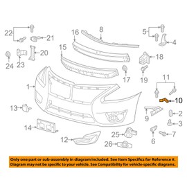Genuine Nissan Parts - Bracket - Front Bumper Side, R (62226-3TA0A)