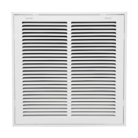 Howeall 14"W x 14"H [Duct Opening Size] Steel Return Air Filter Grille - Removable Face/Door for 1 inch Filters -HVAC Vent Cover Grill - White [Outer Dimensions: 16 5/8"W X 16 5/8"H]