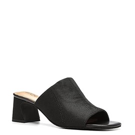 NYDJ Women's Gwen Slip-On Mule Sandal, Stretch Black, 10