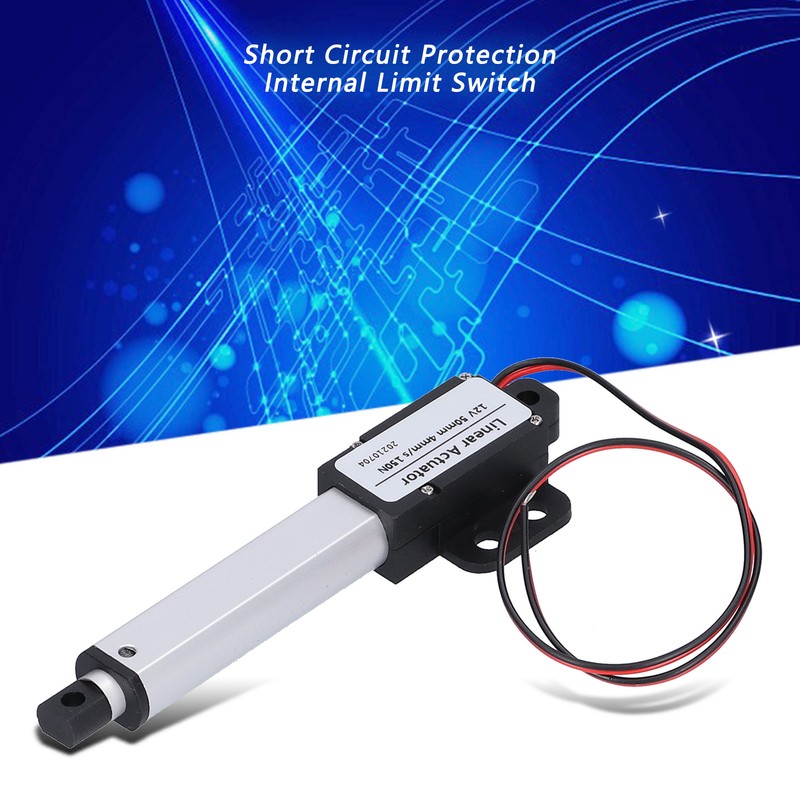 Linear Actuator 50mm 12v DC Low Noise Internal Limit Switch