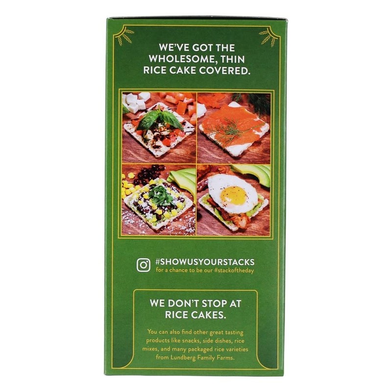 Lundberg Organic Thin Stackers, Basil & Thyme, 6 Oz, Gluten-Free,