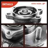 A-Premium 2 x Rear Wheel Bearing and Hub Assembly with
