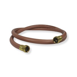 Ag-Rite Custom Length Garden Hose - Ideal Lead-In Hose with Female-to-Female Ends - 5/8in diameter Brown Hose with Brass Fittings, No Kink, No Leak, Lightweight and Heavy Duty (6 FT)