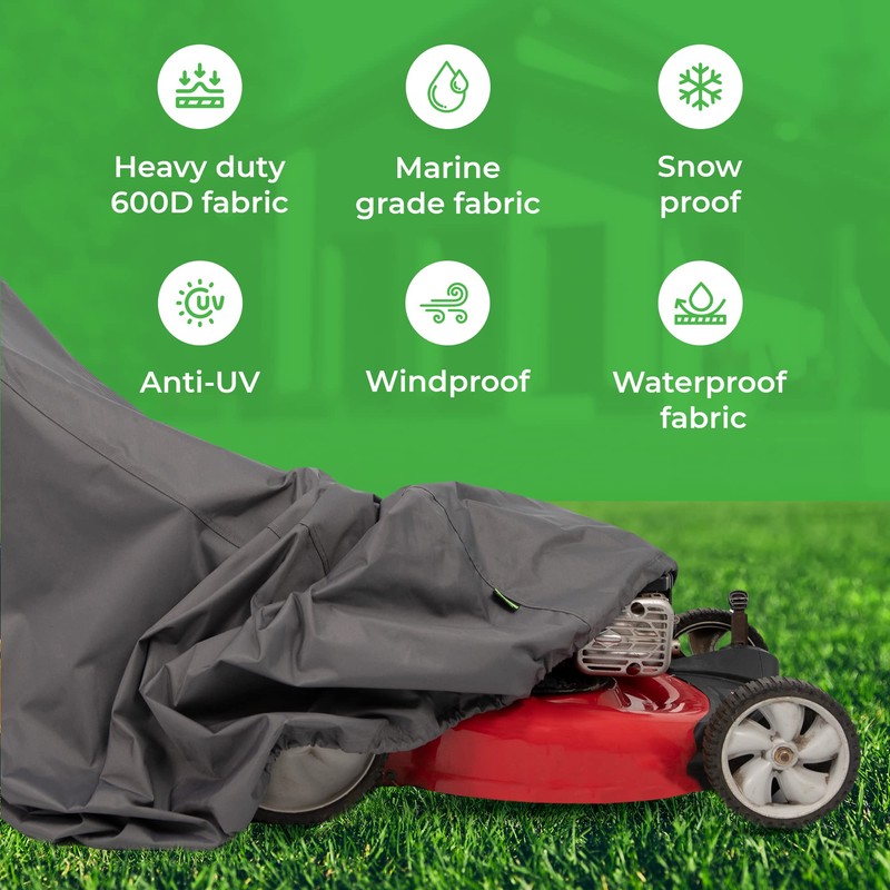 Heavy Duty Lawn Mower Cover | Outdoor All Weather Waterproof-UV