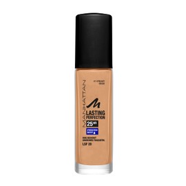 Manhattan Lasting Perfection 25 Hours Make-Up, Creamy Beige 61, Moisturising Foundation, Long-Lasting, High Coverage, for a Flawless Complexion, 30 ml