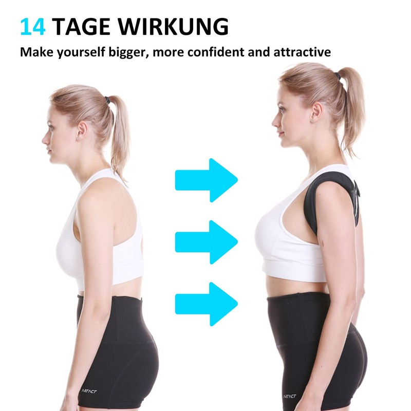 PFLYPF Back Corrector with 1 Pair Shoulder Pads, Sitting Posture