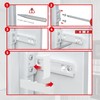 Spares2go Integrated Fridge Door Slide Mounting compatible with Neff Fixing