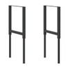 SKM Metal Frame Set of 2 Black Powder-Coated Metal Small,Black