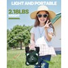 Maraiss 22000mAh Camping Solar Fan, Dual-Panel Rechargeable Solar Powered Fan