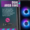 Cooler Master MasterBox MB320L ARGB Micro-ATX with Dual ARGB Fans,