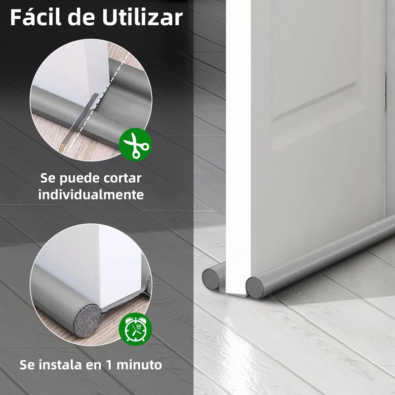 Guardapolvo para Puerta 2PCS,Cubre Polvo para Puerta 37in,Burlete para Puerta