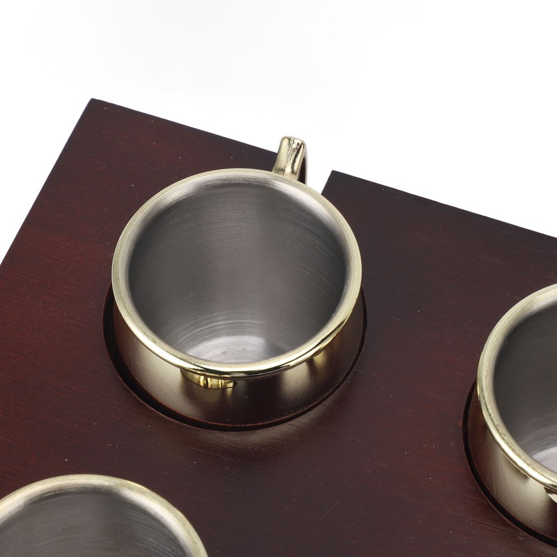 6Pcs Mule Mug Holder Set Sturdy Hammered Cocktail Drink Beer