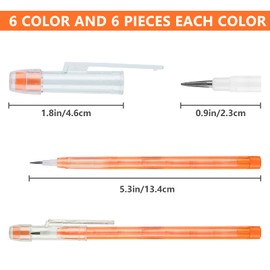 36pcs HB Translucent Pencil Multipoint Pencil Multicolor Non- Sharpening Stackable Pencils Pop Up Plastic Pencil with Eraser Top for Kids, Students, Teachers, Office Staff