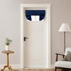 HOMEIDEAS 100% Linen Blackout French Door Curtains, Privacy Small Door