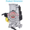 labwork Carburetor with Intake Boot Replacement for Honda 400 TRX400EX