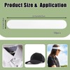Hat Sweat Liner for Cap, White Absorbent Hat Liners for