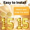 Number 15 Marquee, 4FT Light Up Numbers Gold Large Light