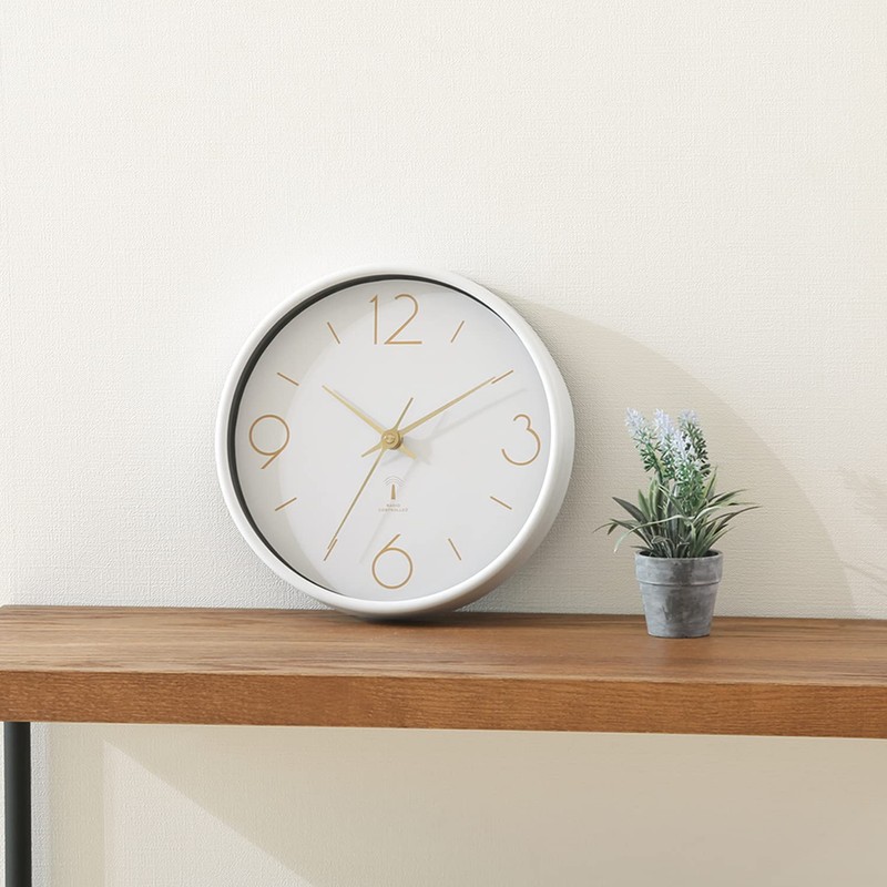 Fuji Boeki 28191 Wall Clock, Width 10.0 x Depth 1.8