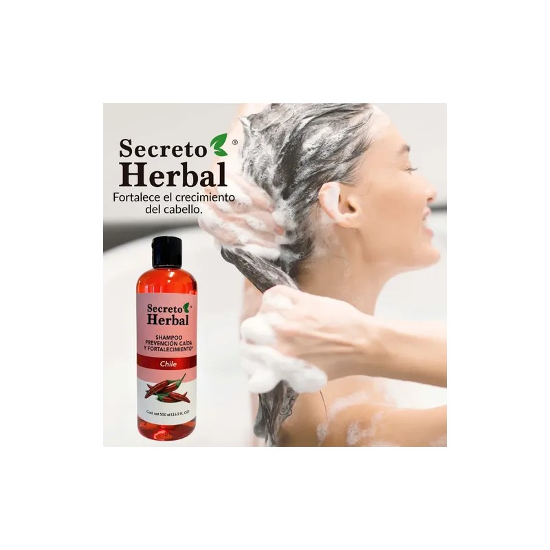 Shampoo Secreto Herbal Anticaída Fortalecimiento Chile 500ml