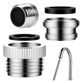 Tap Strainer with Aerator, High-Tech Anti-limescale Tap Aerator, Spherical Filter with Aerator on Chrome-Plated Brass, Kitchen and Bathroom Sink Hose Attachment