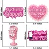 WICVIC 4 Pcs Certified Yapper Sticker Pack Sarcastic Meme Vinyl