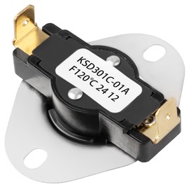 Thermal Switch for Fireplace Blower Fan - Wood Stove Fan - Snap Disc Thermal Fan Control - Thermostat Switch,Replacement Part for Wood Stove Thermostat (Activates at 120°F, Deactivates at 105°F)