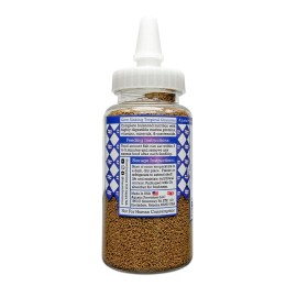 Aquatic Provisions Small Granules, Slow Sinking Tropical Community Fish Food, 48% Protein, USA Made - 3.17 oz (90 g)