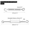 sourcing map M8 M8 Hook and Eye Turnbuckles for Cable