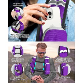 VPBAGE Hiking Daypack, Purple, Small, Daypack Backpacks
