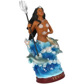 Yemaya Orisha 12" Inch,  Resin Statue, Yoruba Religon