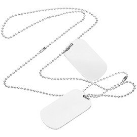 TEHAUX Collar Militar para Hombre de Acero Inoxidable Doble Placa de Identificación Tipo Dog Tag ...