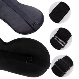 Eyelash Silk Sleep Mask with Elastic Band, Eye Mask for Sleeping, Breathable Sleeping Blindfold for Travel and Nap for Girls, Boys, Women, Men (Black)