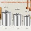 ENLOY Stainless Steel Food Storage Container Set of 3, 88/61/29
