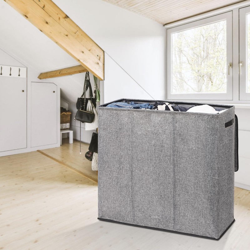 DOKEHOM 180L Laundry Basket with Removable Lid and Laundry Bags,