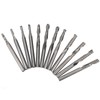 12pcs Woodworking File Burr 3.175 x 17mm/ 2 x 8mm