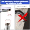 6 Pieces Faucet Cache Aerators with Faucet Aerator Removal Tool
