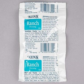 Ken's 1.5 Ounce Ranch Dressing Packets, Case of 60