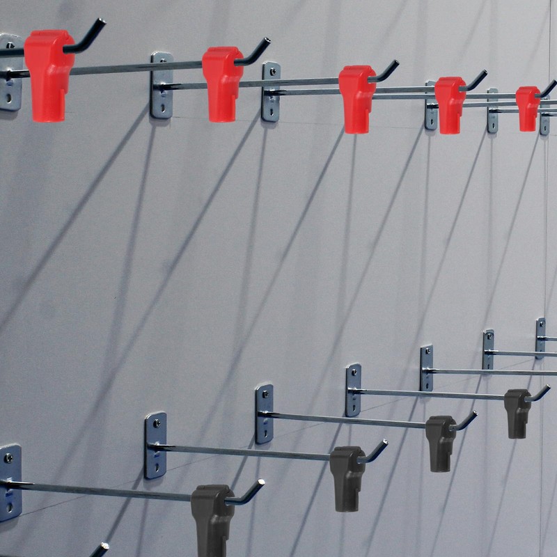 PATIKIL 6 mm Stop Peg Lock, 50 Pcs Pegboard Hooks