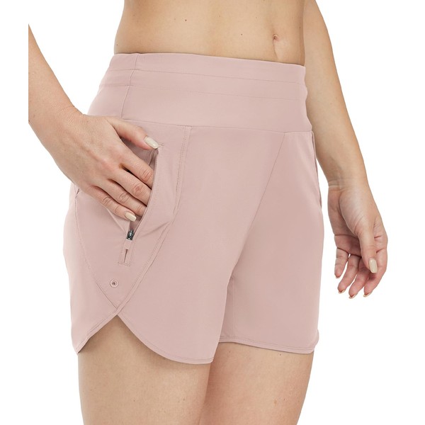 Gopune Women's 5" High Waisted Swim Board Shorts with Zipper