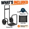 Heavy Duty Firewood Log Cart with Wheels, 250 lb Capacity