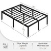 Topeakmart 16 Inch Metal Platform Full Size Bed Frame with