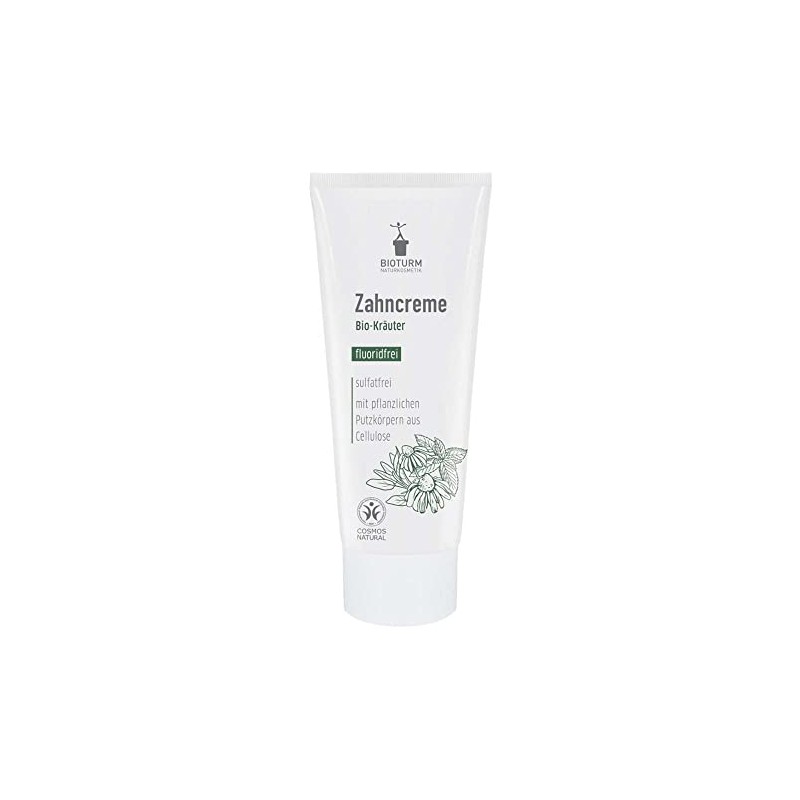 Bioturm Zahncreme, Kräuter ohne Fluorid, 75ml (3 x 75ml)