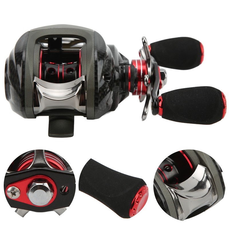 Baitcasting Reels Metal 18+1BB 6.3:1 Gear Ratio High Speed Fishing