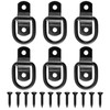 VEEBELL 6 Pack D Ring Tie Down Anchors, Heavy Duty
