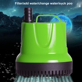 Tauchpumpe 317GPH, Extrem Leise Bodensaug Tauchwasserpumpe für Springbrunnen, Hydrokultur, Teiche, Aquarien, Fischtank, 25W 16/19 Zoll Auslass 1200L/H (EU-Stecker 220-240 V)